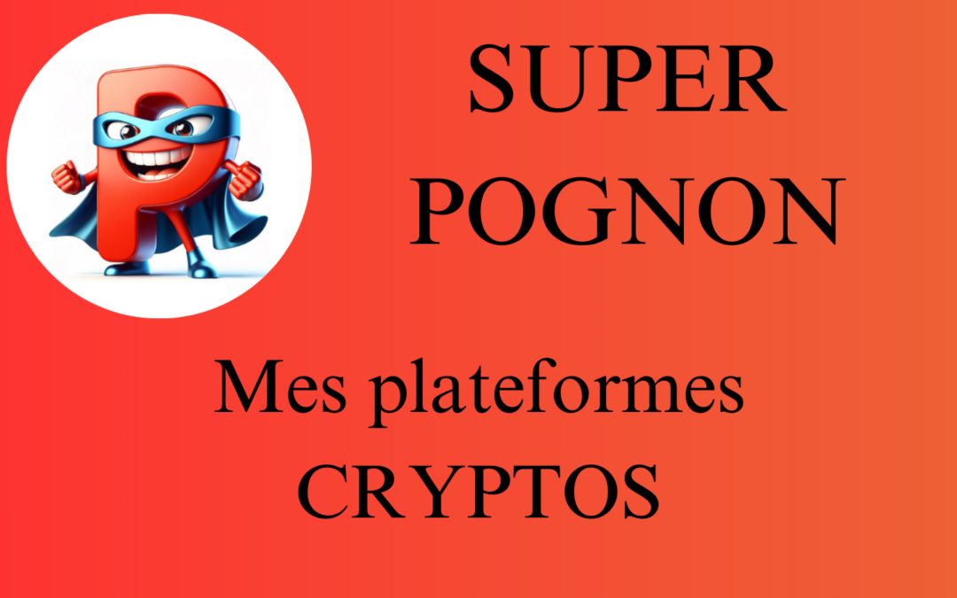 SUPER POGNON Mes plateformes CRYPTOS