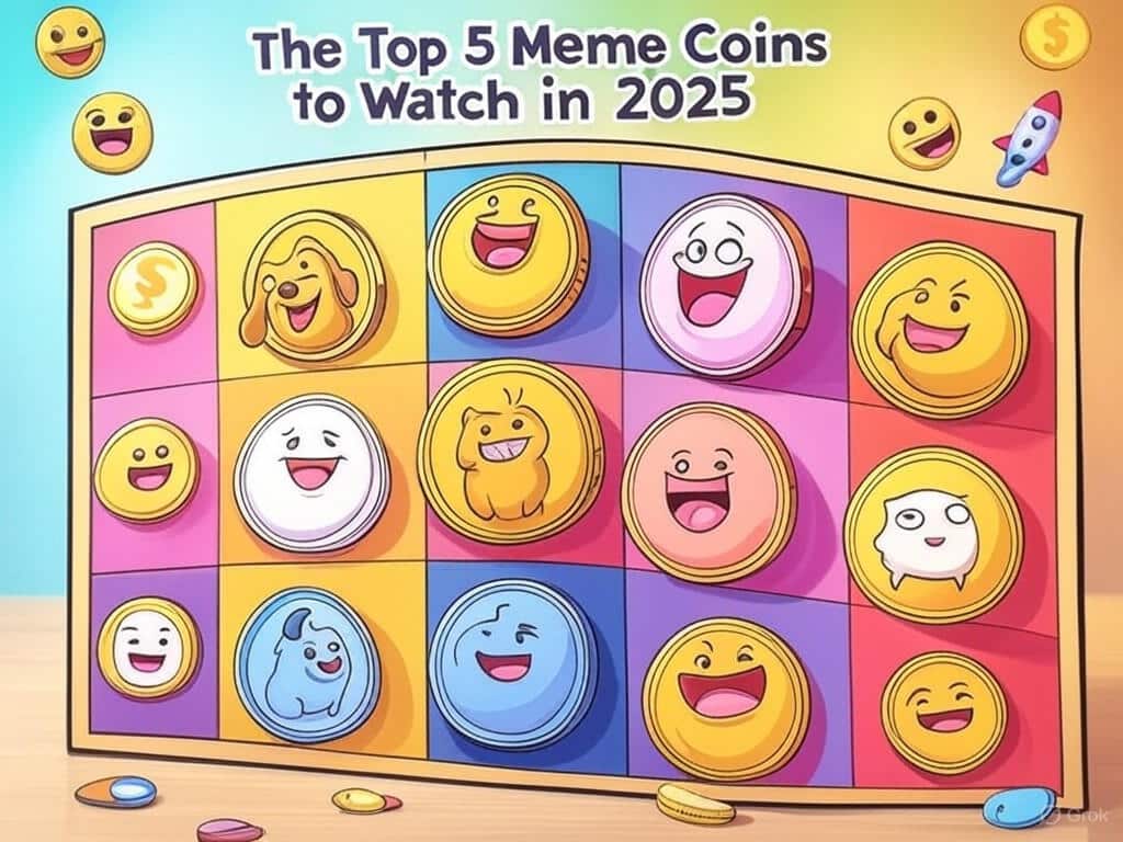 découvrez les 5 meme coins incontournables à surveiller en 2025. analysez les tendances, les opportunités d'investissement et les projets prometteurs de l'univers des crypto-monnaies humoristiques. restez à jour avec ces actifs numériques qui pourraient bien révolutionner votre portefeuille !