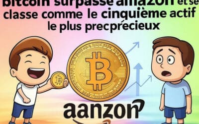 Bitcoin surpasse Amazon et se classe comme le cinquième actif le plus précieux