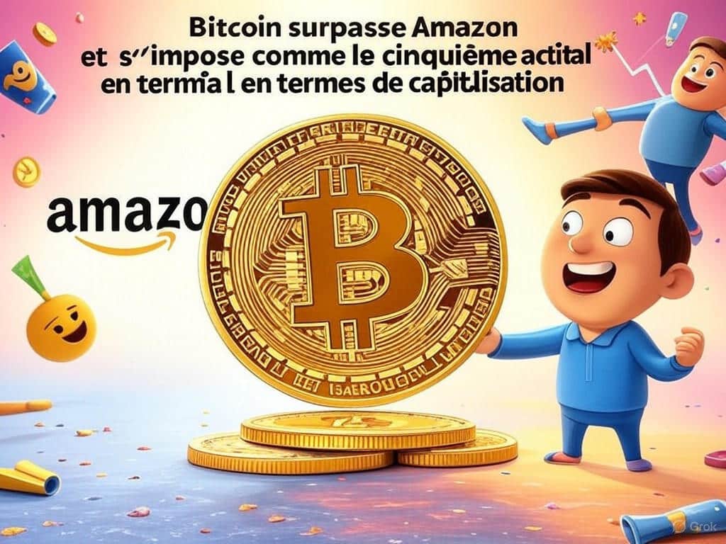 découvrez comment bitcoin a franchi un nouveau cap en devenant le cinquième actif mondial par capitalisation, dépassant même des géants comme amazon. plongée dans les enjeux et tendances du marché des cryptomonnaies.