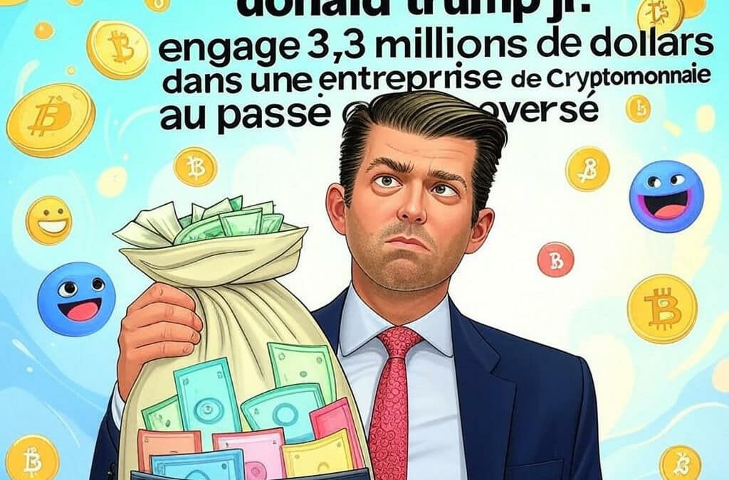 découvrez comment donald trump jr. investit 3,3 millions de dollars dans une entreprise de cryptomonnaie aux antécédents controversés. plongez dans les détails de cet engagement financier et les implications qu'il pourrait avoir sur le marché des cryptos.