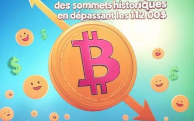 Le bitcoin atteint des sommets historiques en dépassant les 112 000 $
