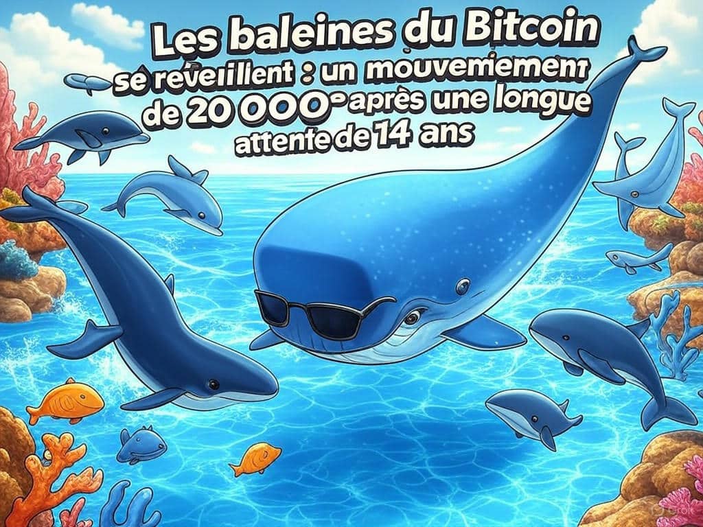 découvrez l'éveil des baleines du bitcoin avec le transfert de 20 000 btc après 14 ans d'inactivité. analysez les implications de ce mouvement sur le marché et ce que cela pourrait signifier pour l'avenir des cryptomonnaies.