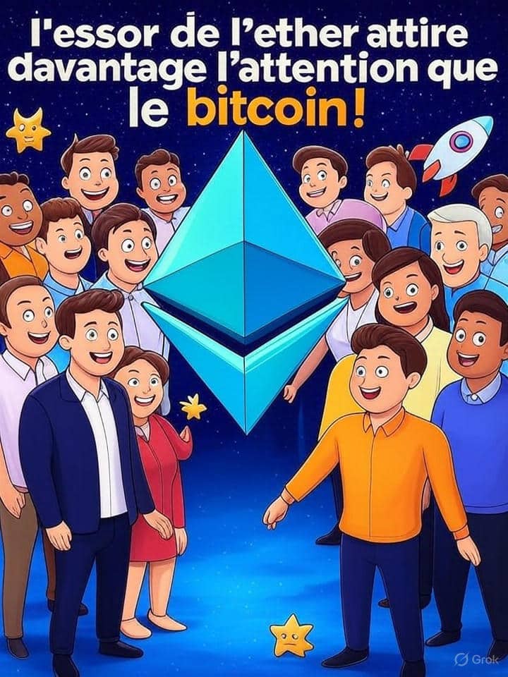 découvrez comment l'essor de l'ether capte l'attention des investisseurs et des passionnés de cryptomonnaies, surpassant même l'intérêt traditionnel pour le bitcoin. analyse des tendances, des opportunités et des défis dans le monde de la blockchain.