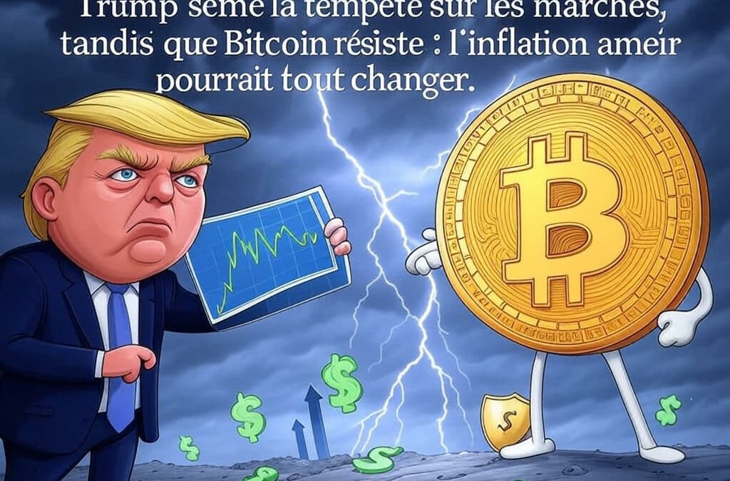 Trump sème la tempête sur les marchés, tandis que Bitcoin résiste : l’inflation américaine pourrait tout changer