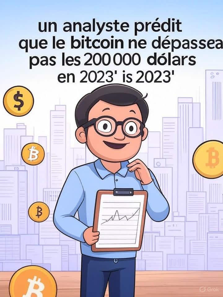 découvrez les prévisions d'un analyste concernant le bitcoin et pourquoi il estime que la crypto-monnaie ne franchira pas la barre des 200 000 dollars en 2023. analyse des tendances du marché et des facteurs influençant cette prévision.