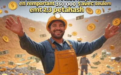 Un mineur solo réalise l’improbable en remportant 350 000 $ avec seulement 2,3 petahash