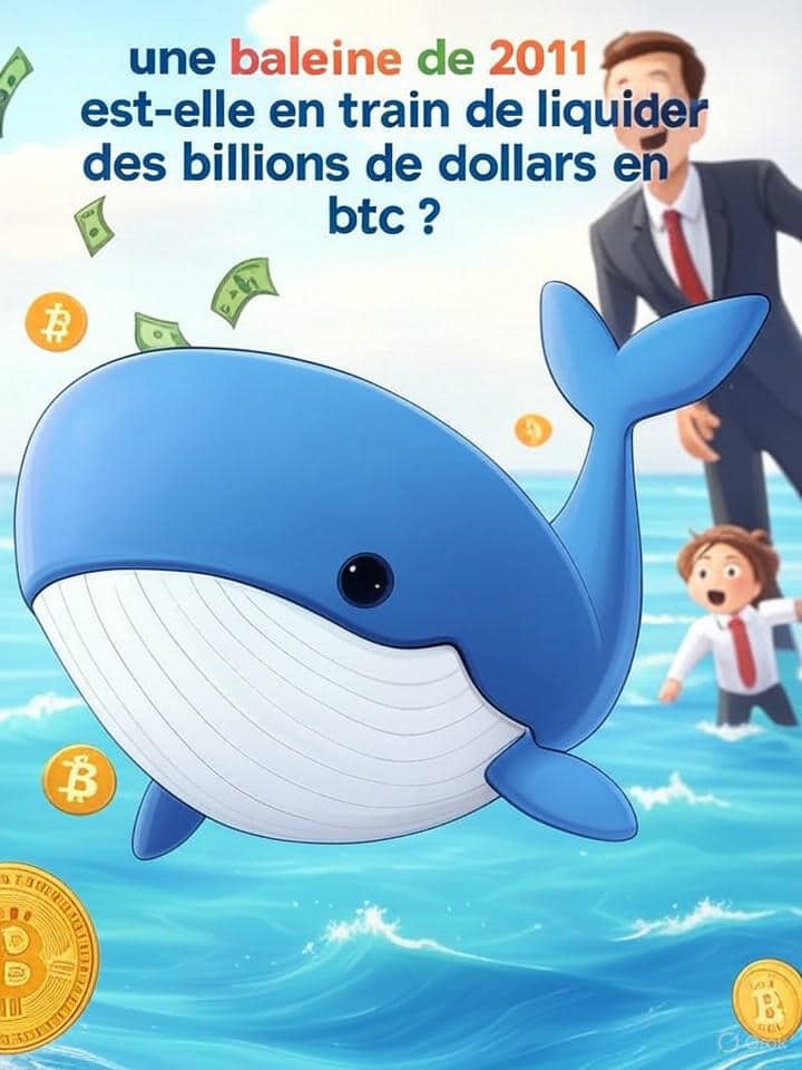 découvrez si une baleine de 2011 serait en train de vendre des milliards de dollars en bitcoin et quelles pourraient être les implications sur le marché des cryptomonnaies.