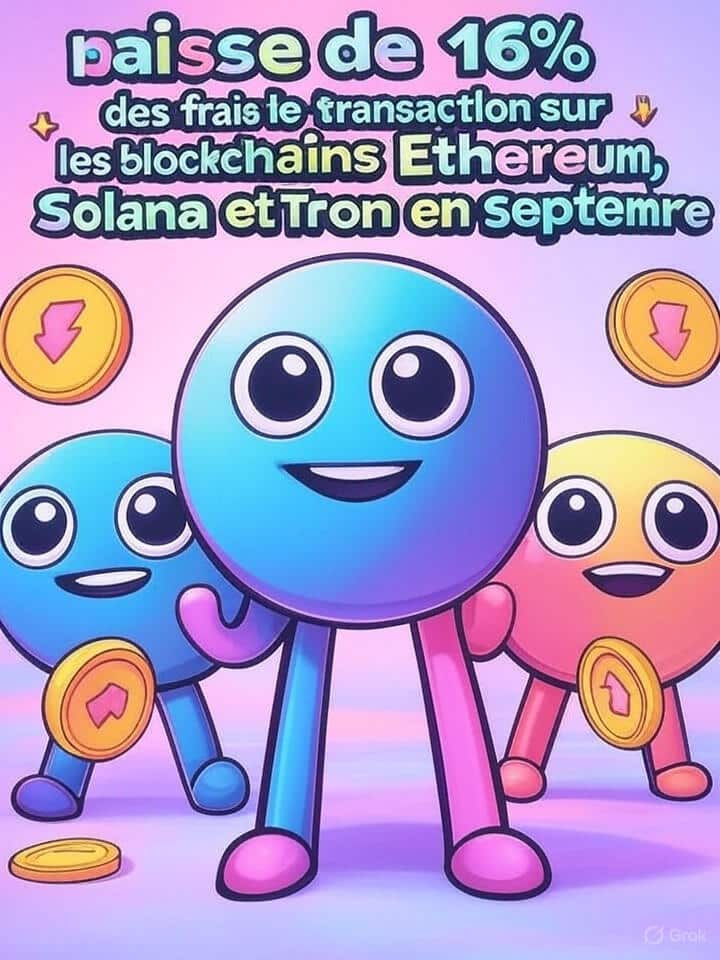 découvrez comment les frais de transaction sur les blockchains ethereum, solana et tron ont chuté de 16% en septembre, offrant ainsi des économies significatives aux utilisateurs et investisseurs du secteur crypto.