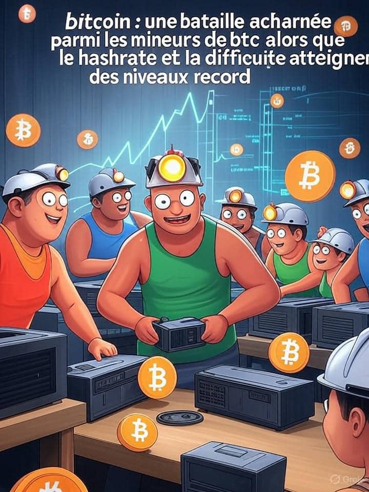 dĂ©couvrez comment la concurrence entre mineurs de bitcoin sâintensifie, alors que le hashrate et la difficultĂ© du rĂ©seau atteignent des sommets historiques. analyse des enjeux et perspectives pour les acteurs du mining de btc.