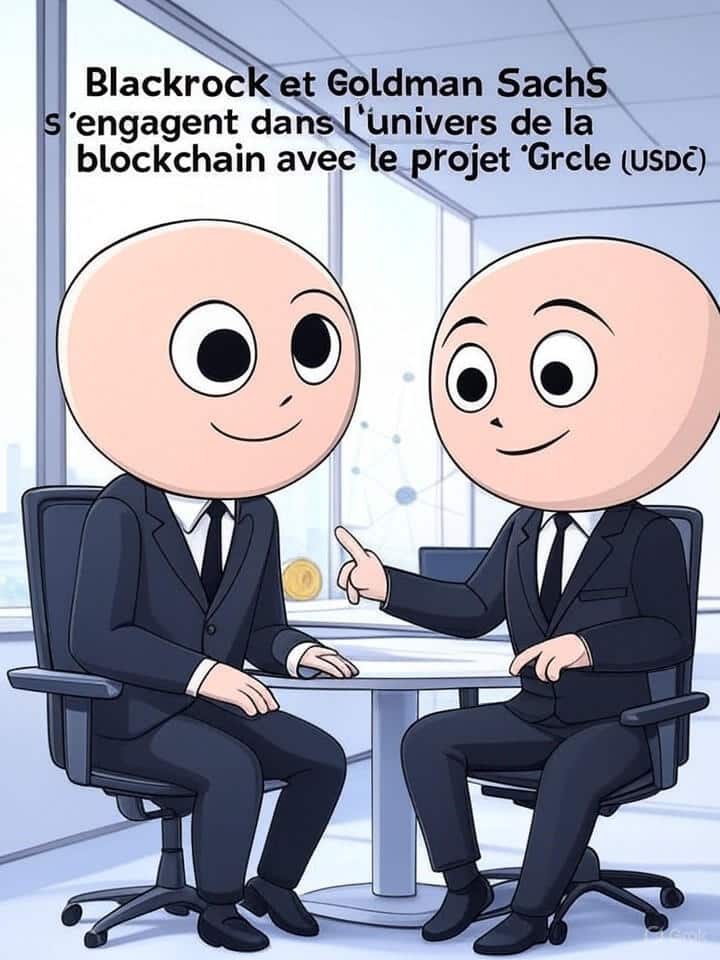 blackrock et goldman sachs s'engagent dans l'univers de la blockchain en rejoignant le projet 'arc' de circle, axé sur l'usdc, pour accélérer l'adoption de la finance décentralisée par les institutions.