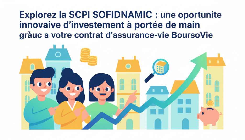 découvrez la scpi sofidynamic, une solution d'investissement innovante accessible via votre contrat d'assurance-vie boursovie. profitez d'une opportunité unique pour diversifier votre patrimoine en toute simplicité.