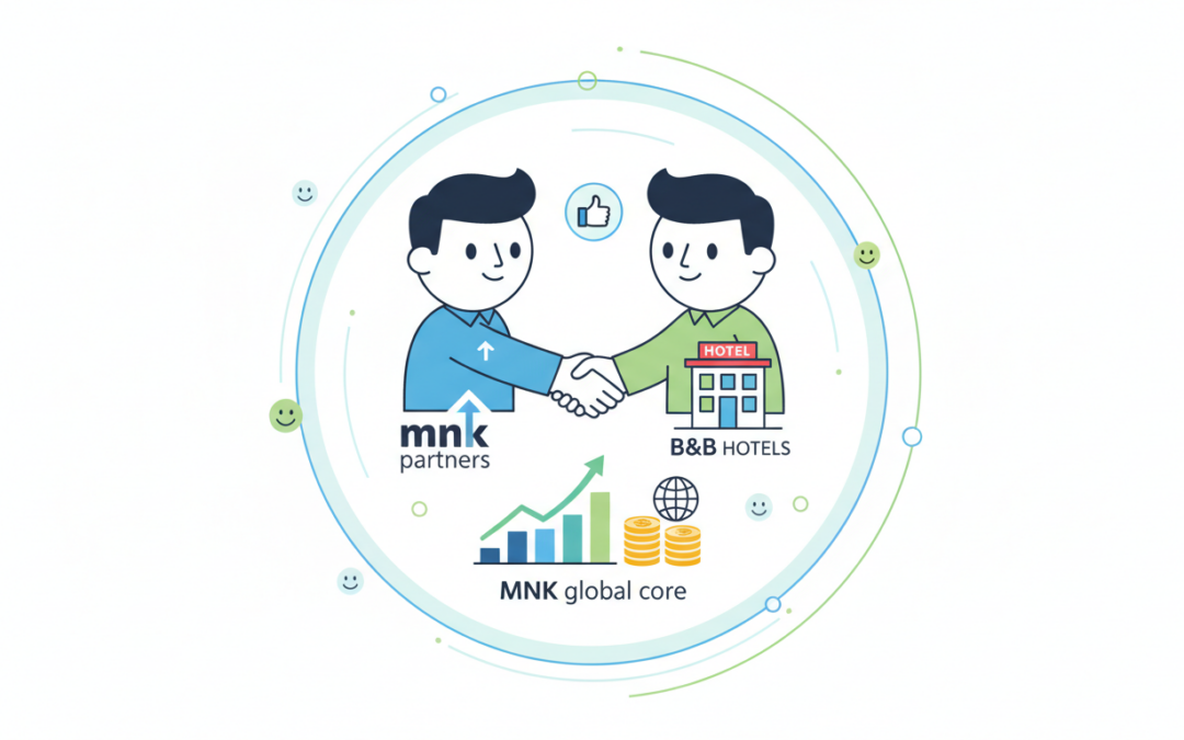 mnk partners renforce son partenariat stratégique avec b&b hotels grâce au fonds mnk global core, visant à soutenir le développement et la croissance du groupe hôtelier.