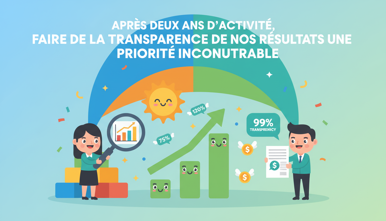 découvrez comment, après deux ans d'activité, nous plaçons la transparence de nos résultats au cœur de nos priorités pour renforcer la confiance et améliorer notre performance.