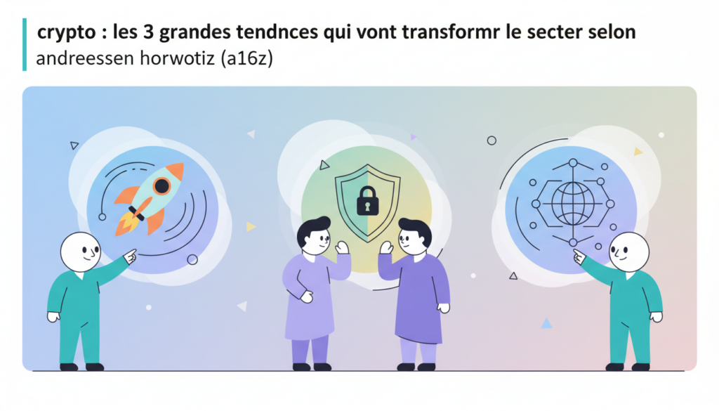 découvrez les 3 grandes tendances qui vont révolutionner le secteur de la crypto selon andreessen horowitz (a16z), leader du capital risque en technologie blockchain.