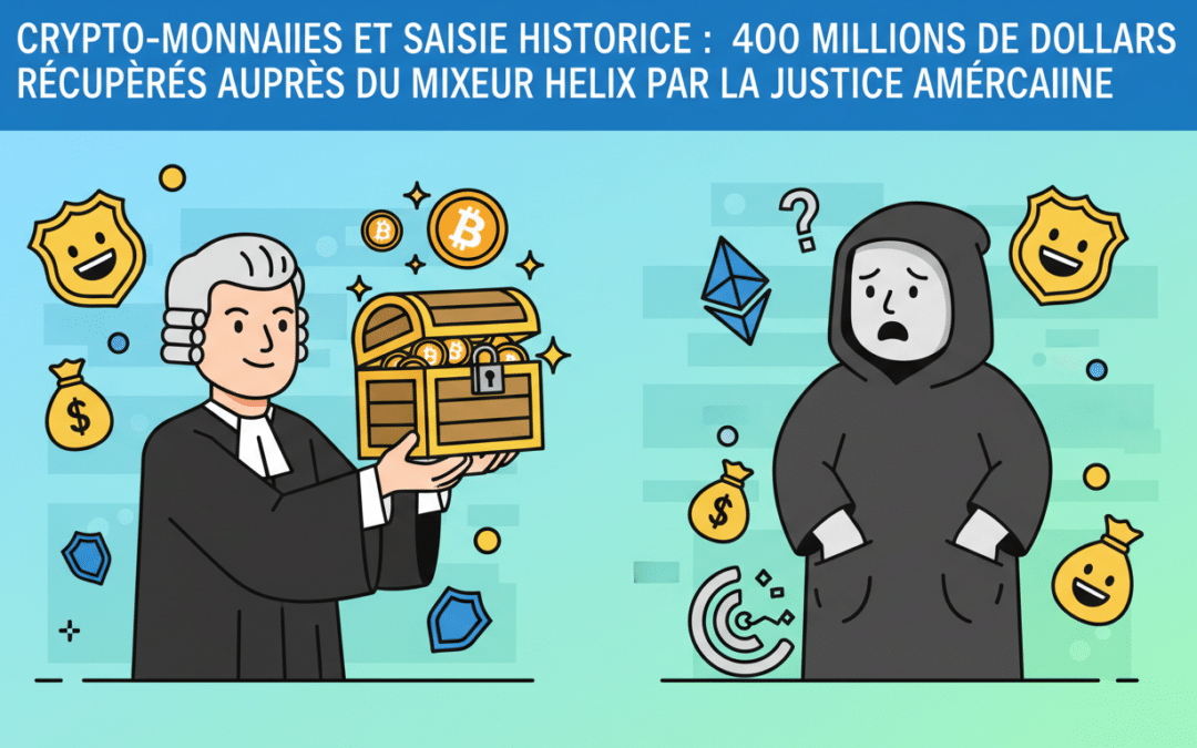 découvrez comment la justice américaine a récupéré 400 millions de dollars en crypto-monnaies grâce à la saisie historique du mixeur helix, une étape majeure dans la lutte contre le blanchiment d'argent.