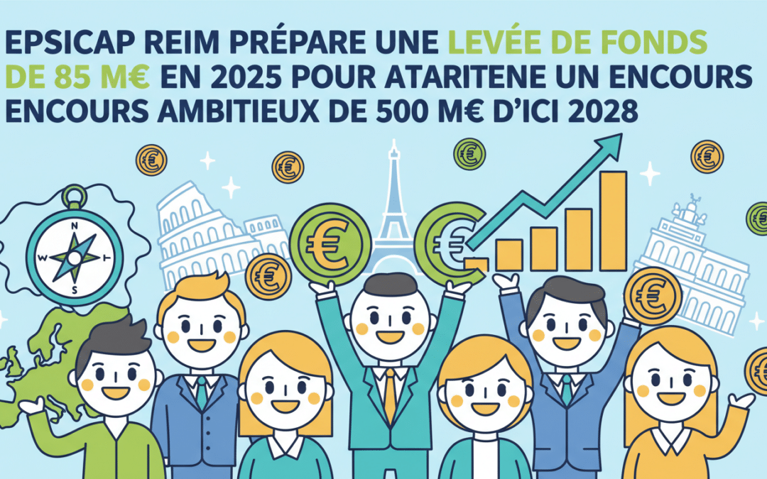 epsicap reim planifie une levée de fonds de 85 m€ en 2025 afin d'atteindre un encours ambitieux de 500 m€ d'ici 2028, renforçant sa position sur le marché immobilier.