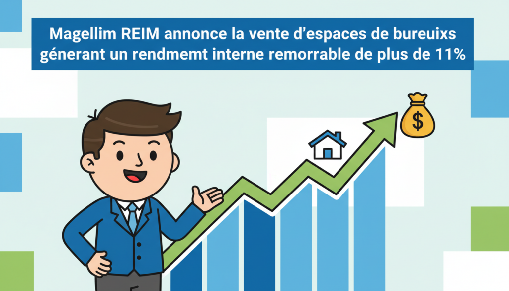 magellim reim annonce la vente d'espaces de bureaux offrant un rendement interne exceptionnel supérieur à 11%, une opportunité d'investissement immobilière attractive.
