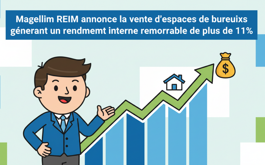 magellim reim annonce la vente d'espaces de bureaux offrant un rendement interne exceptionnel supérieur à 11%, une opportunité d'investissement immobilière attractive.
