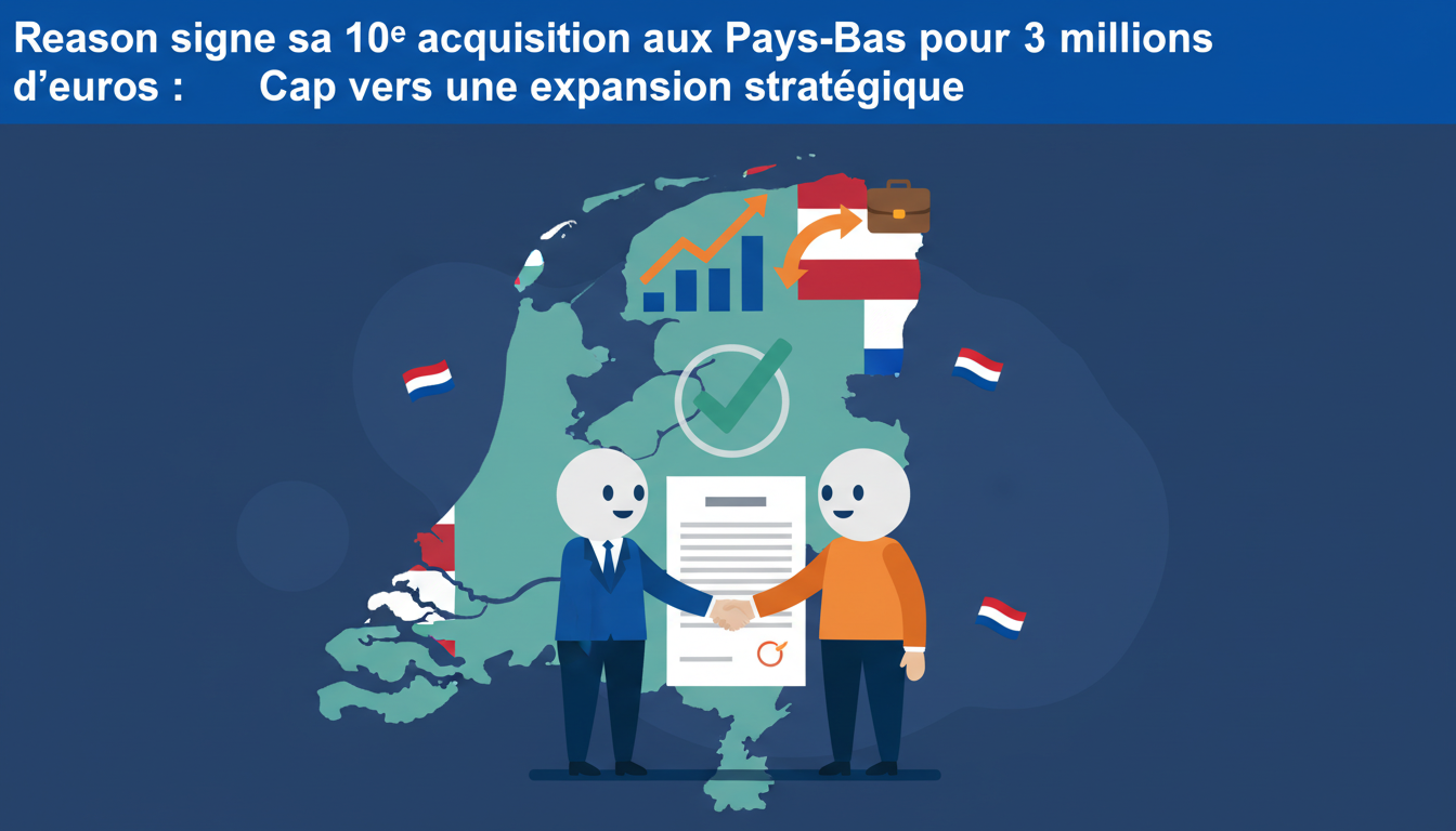 reason réalise sa 10e acquisition aux pays-bas pour 3 millions d’euros, marquant une étape clé dans son expansion stratégique à l'international.