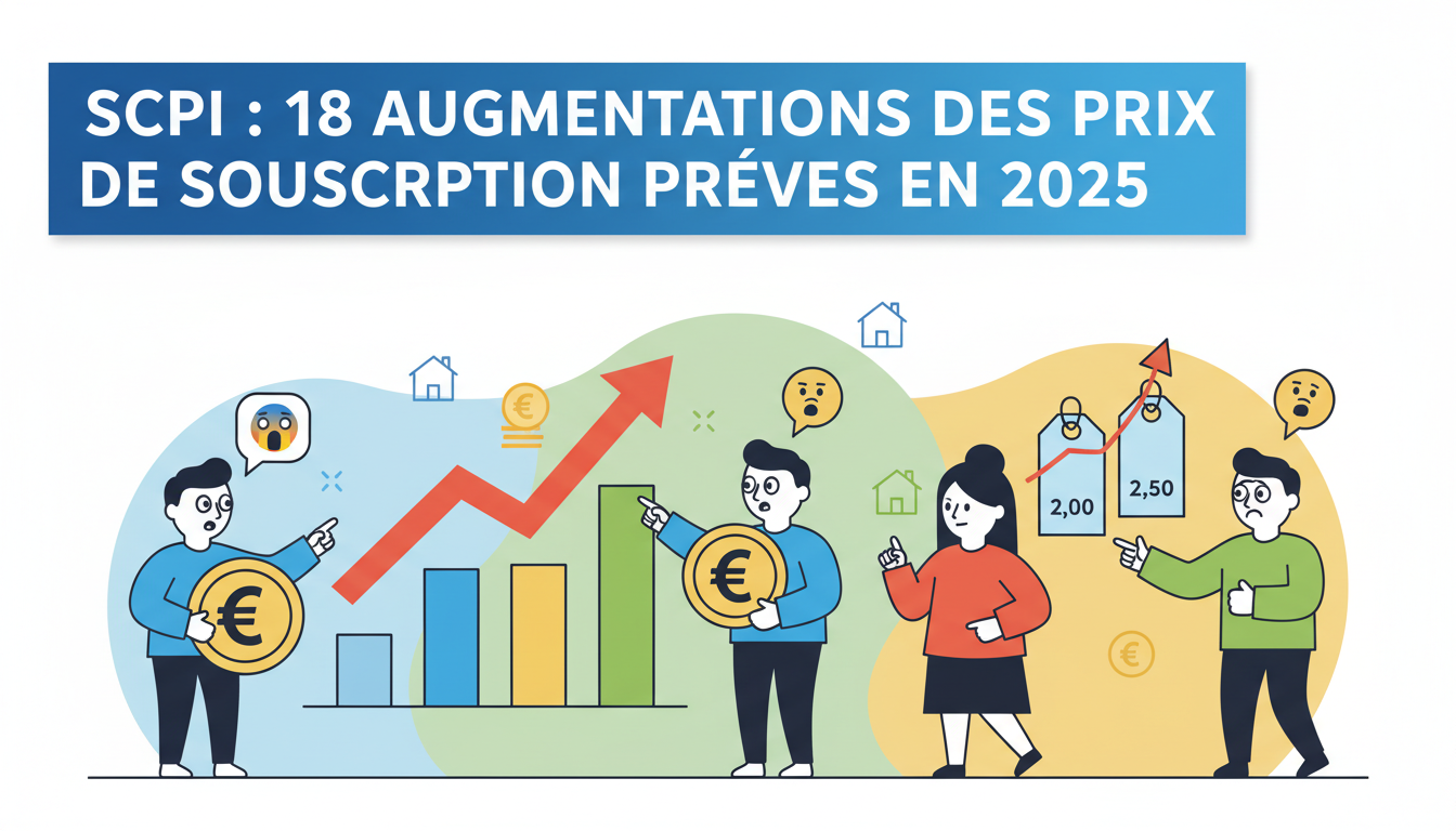 découvrez les 18 augmentations prévues des prix de souscription des scpi en 2025 et préparez vos investissements en immobilier collectif.