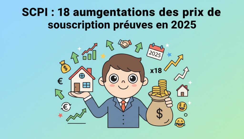 découvrez les prévisions pour 2025 avec 18 augmentations des prix de souscription des scpi, analyse des impacts et conseils pour les investisseurs.