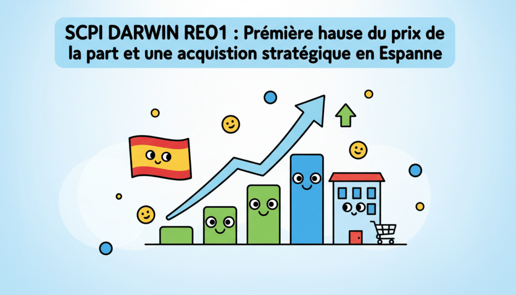 découvrez la scpi darwin re01 avec sa première hausse du prix de la part et une acquisition stratégique en espagne, renforçant son potentiel de rendement et son expansion internationale.