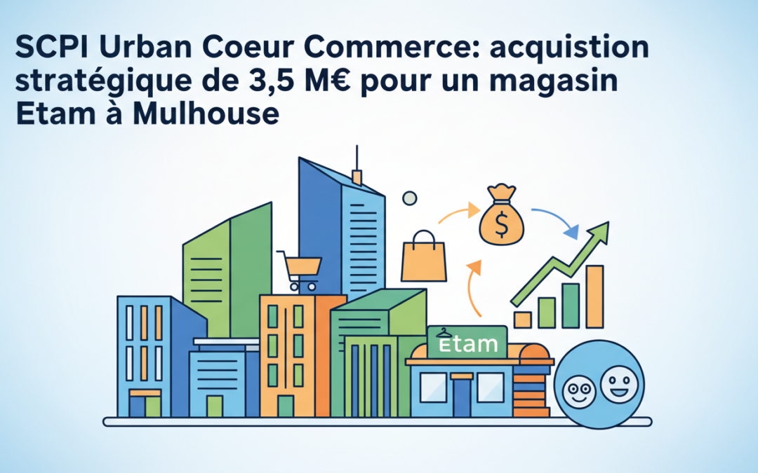 découvrez l'acquisition stratégique de 3,5 m€ par la scpi urban cœur commerce pour un magasin etam à mulhouse, renforçant son portefeuille immobilier commercial.