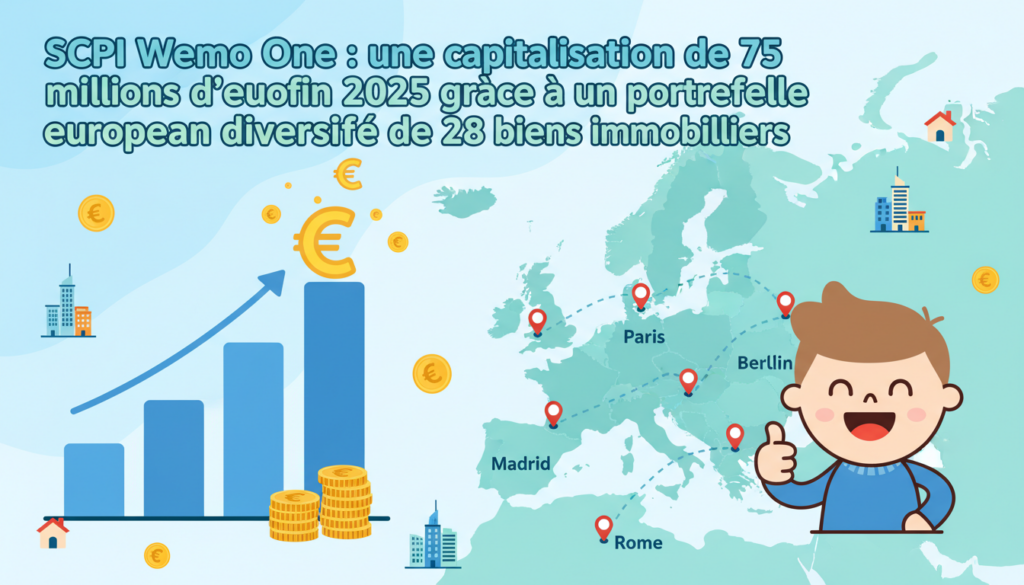 découvrez la scpi wemo one, visant une capitalisation de 75 millions d'euros fin 2025, avec un portefeuille européen diversifié composé de 28 biens immobiliers, offrant stabilité et rendement.