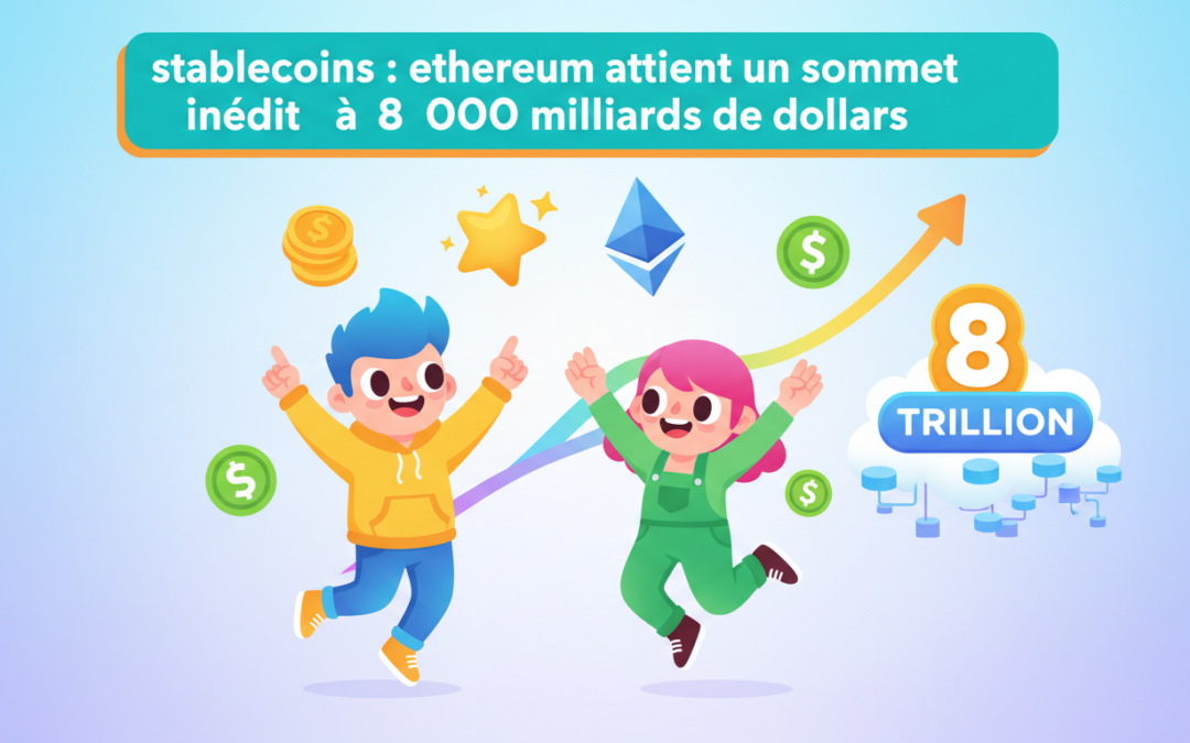 découvrez comment ethereum propulse les stablecoins à un niveau record, atteignant une capitalisation historique de 8 000 milliards de dollars, et ce que cela signifie pour l'avenir de la finance décentralisée.