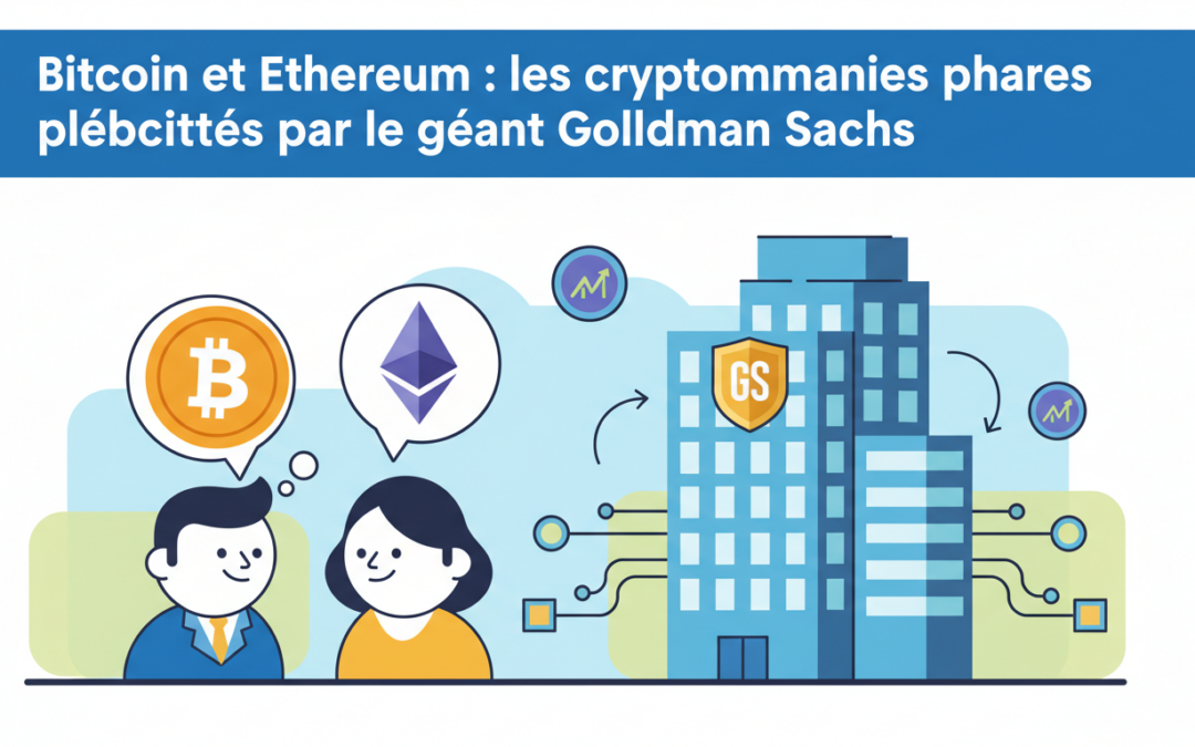 Bitcoin et Ethereum : Les cryptomonnaies phares plébiscitées par le géant Goldman Sachs