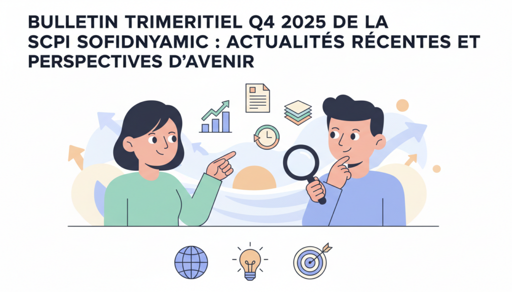 découvrez le bulletin trimestriel q4 2025 de la scpi sofidynamic, avec les actualités récentes, les performances et les perspectives d'avenir pour vos investissements.