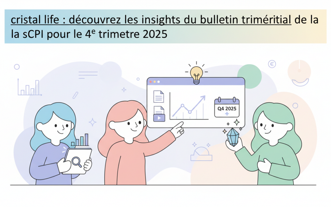 découvrez les insights clés du bulletin trimestriel cristal life pour le 4e trimestre 2025, avec les performances et actualités de la scpi.
