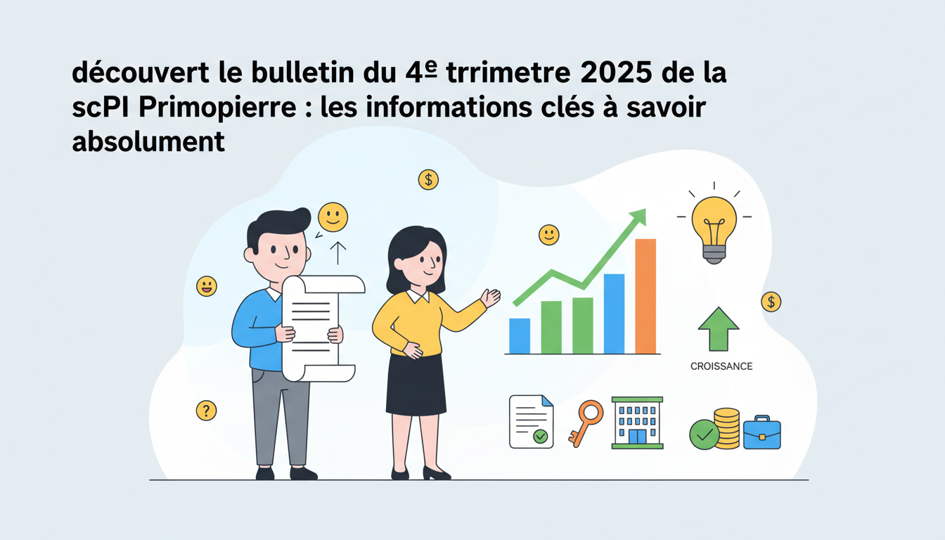 consultez le bulletin du 4e trimestre 2025 de la scpi primopierre pour découvrir les informations clés incontournables sur la performance, les investissements et les perspectives à venir.