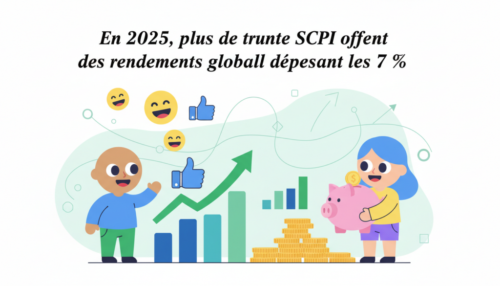 découvrez en 2025 plus de trente scpi proposant des rendements globaux supérieurs à 7 %, une opportunité idéale pour diversifier et optimiser vos investissements immobiliers.