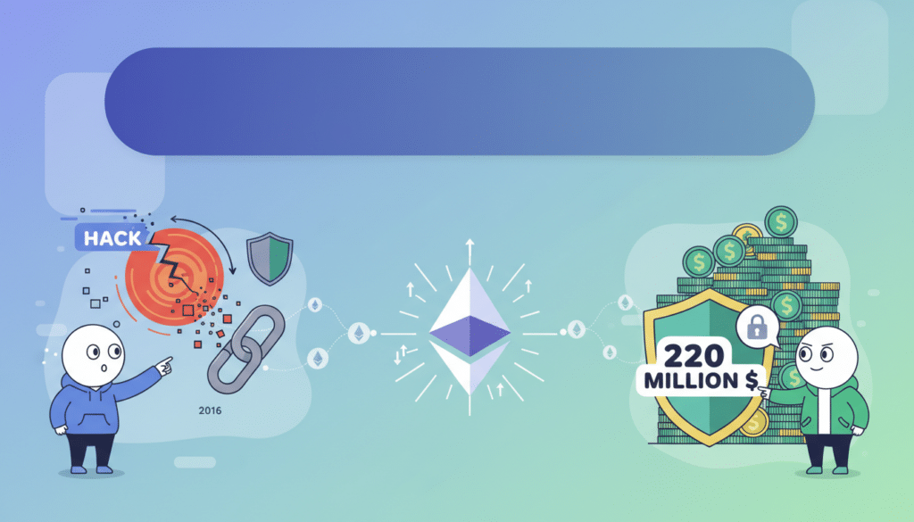 découvrez comment le piratage majeur d'ethereum en 2016 a conduit à la création d'un rempart financier innovant protégeant aujourd'hui 220 millions de dollars, transformant une crise en une opportunité unique.