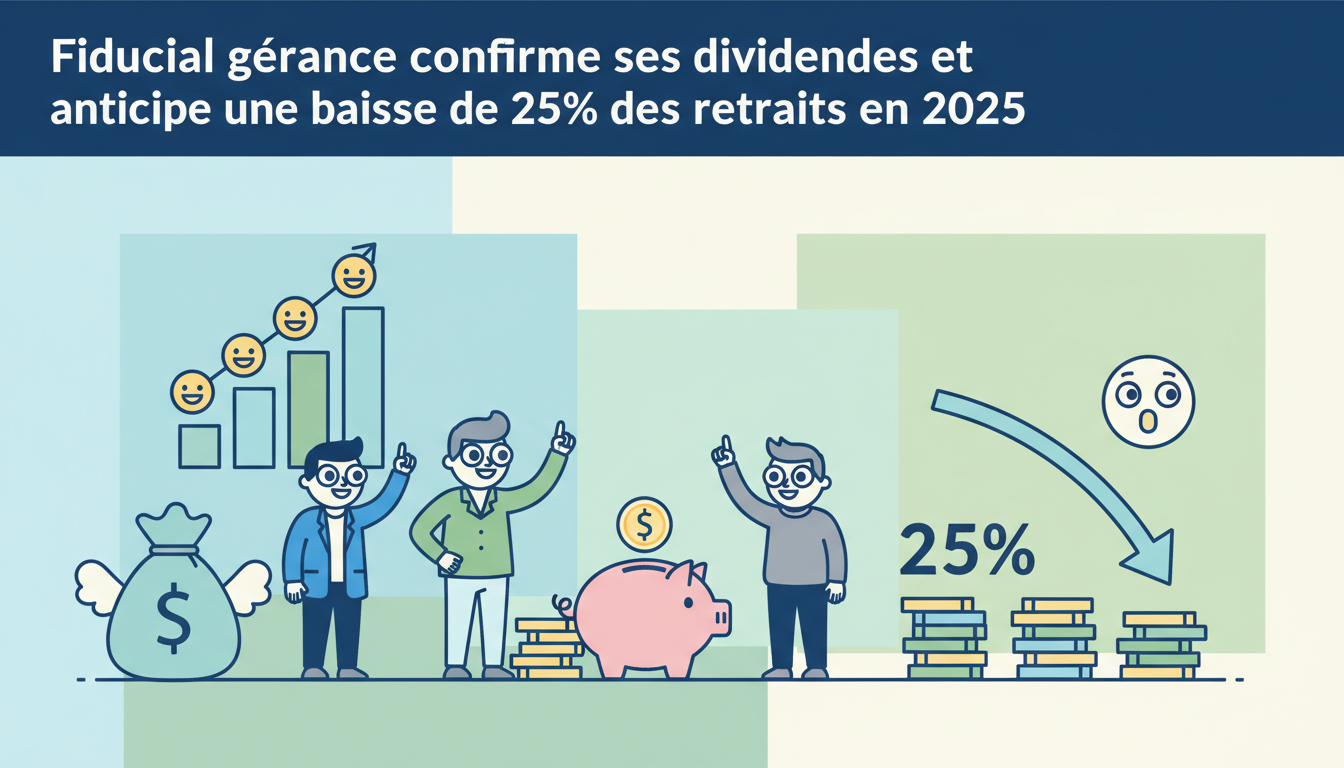 fiducial gérance confirme le versement de ses dividendes tout en anticipant une baisse de 25% des retraits en 2025, assurant ainsi une gestion financière prudente et durable.