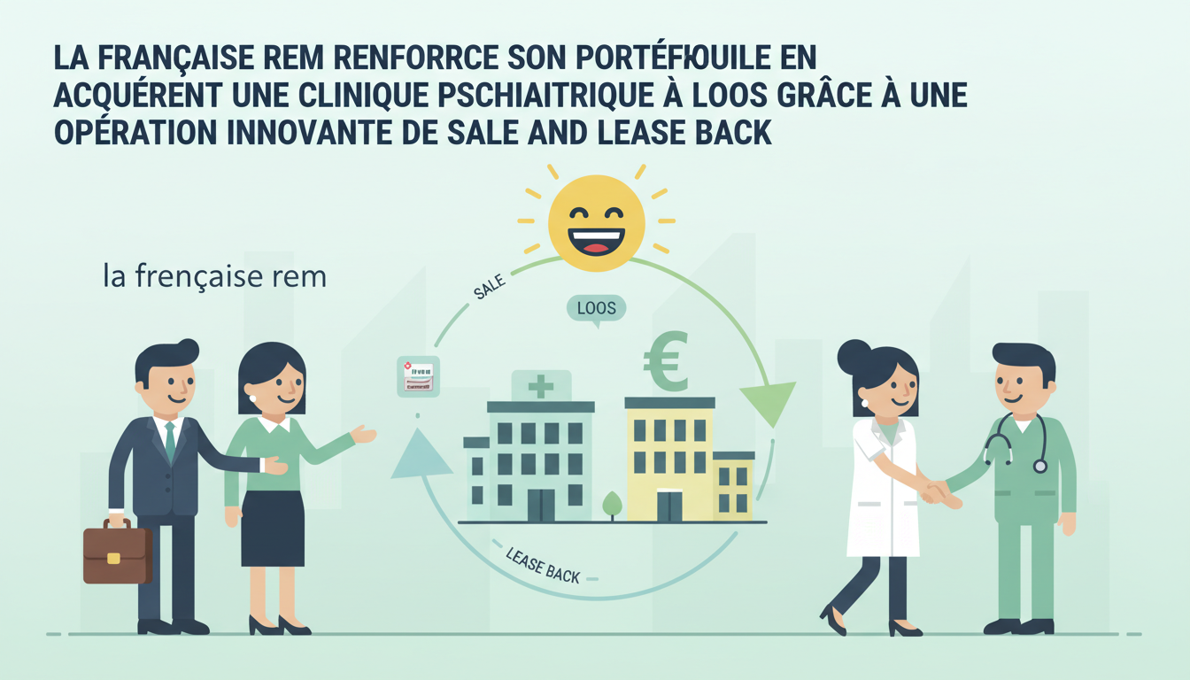la française rem enrichit son portefeuille en acquérant une clinique psychiatrique à loos via une opération innovante de sale and lease back, renforçant ainsi sa présence dans le secteur de la santé.