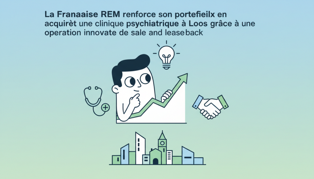 la française rem élargit son portefeuille en acquérant une clinique psychiatrique à loos via une opération innovante de sale and lease back, renforçant ainsi sa présence dans le secteur médical.