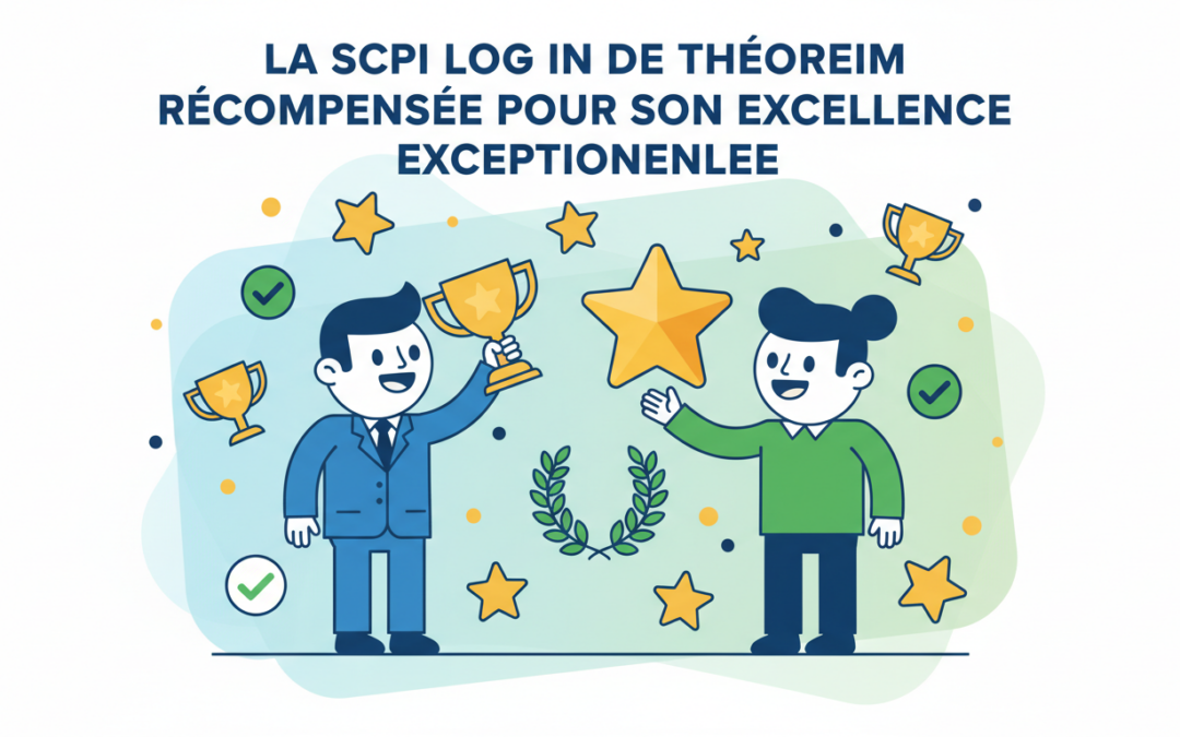 découvrez comment la scpi log in de theoreim a été récompensée pour son excellence exceptionnelle dans la gestion de ses investissements immobiliers, offrant performance et fiabilité à ses investisseurs.