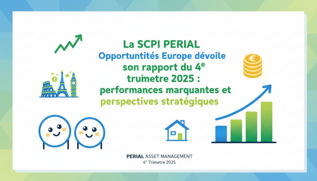 découvrez le rapport du 4e trimestre 2025 de la scpi « perial opportunités europe », mettant en lumière ses performances remarquables et ses perspectives stratégiques pour l'avenir.
