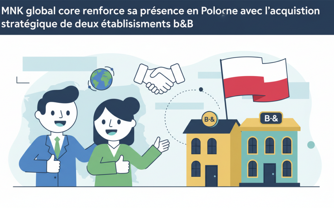 mnk global core étend son empreinte en pologne grâce à l'acquisition stratégique de deux établissements b&b, renforçant ainsi sa position sur le marché hôtelier européen.