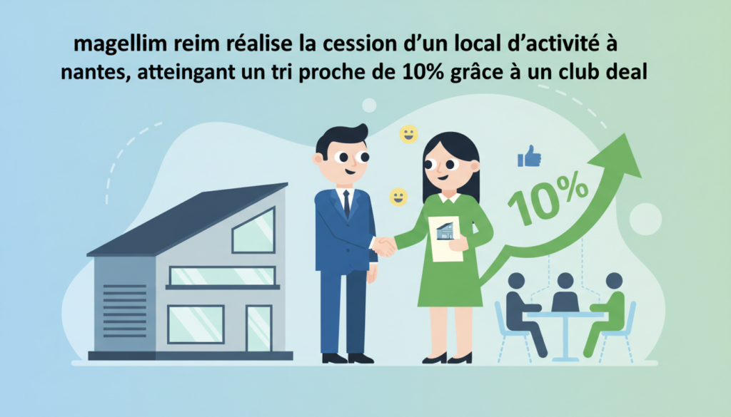 magellim reim finalise la cession d'un local d'activité à nantes, générant un tri proche de 10% grâce à un club deal performant.