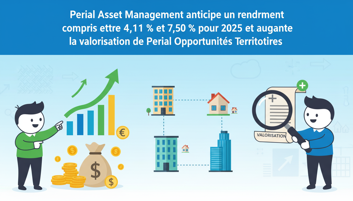 perial asset management prévoit un rendement de 4,11 % à 7,50 % pour 2025 et revalorise son fonds perial opportunités territoires, renforçant ainsi son positionnement sur le marché immobilier.
