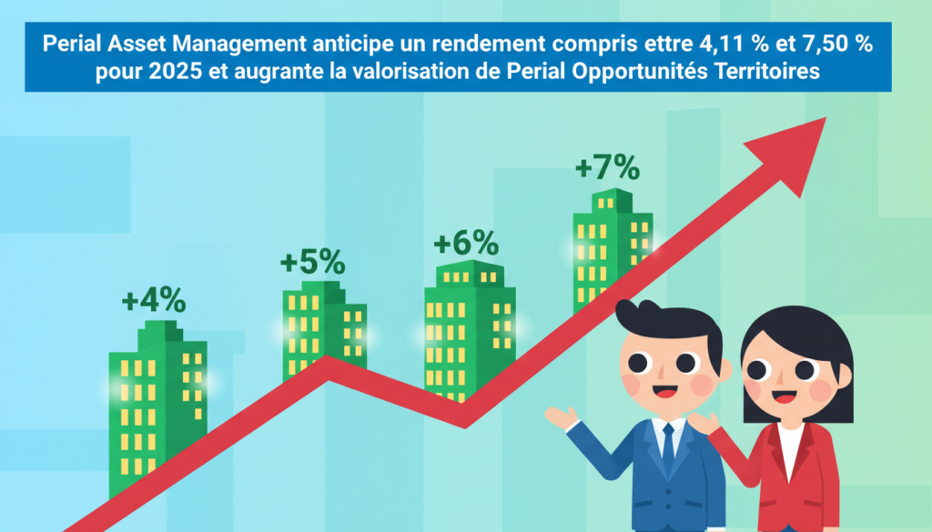 perial asset management prévoit un rendement entre 4,11 % et 7,50 % pour 2025 et revalorise le fonds perial opportunités territoires, soulignant ses perspectives de croissance attractives.