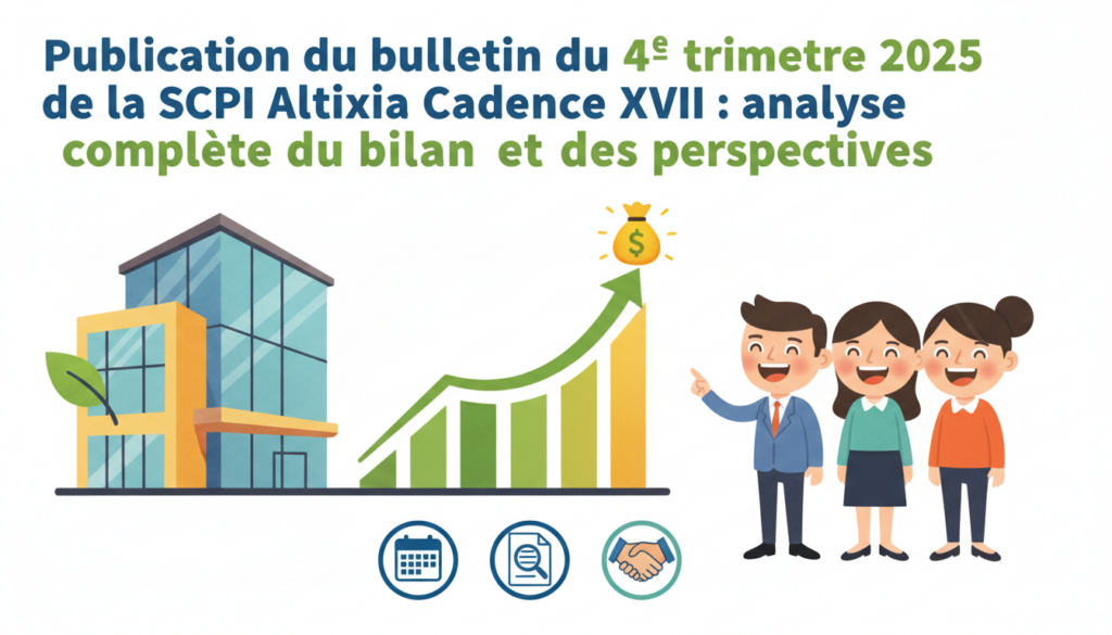 découvrez l'analyse complète du bulletin du 4e trimestre 2025 de la scpi altixia cadence xii, incluant le bilan détaillé et les perspectives d'évolution pour les investisseurs.