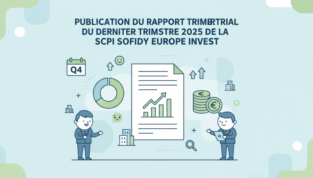 découvrez le rapport trimestriel du dernier trimestre 2025 de la scpi sofidy europe invest, avec les performances, analyses et perspectives pour vos investissements.