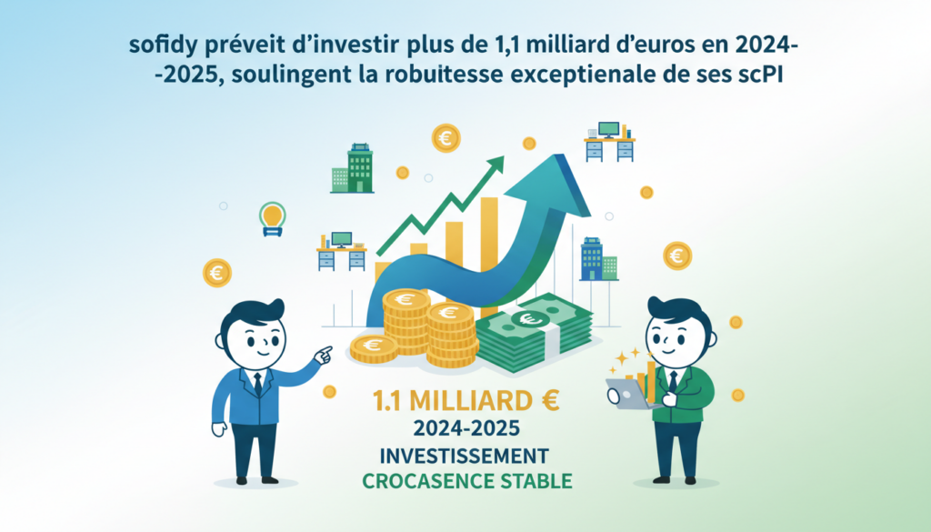 sofidy annonce un investissement de plus de 1,1 milliard d'euros en 2024-2025, mettant en avant la solidité exceptionnelle de ses scpi et leur potentiel de croissance fiable.