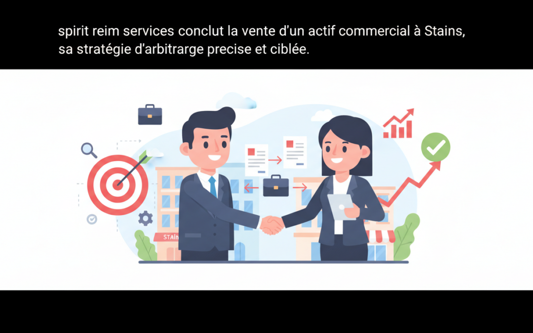 spirit reim services finalise la vente d’un actif commercial à stains, renforçant sa stratégie d’arbitrage précise et ciblée pour optimiser ses investissements immobiliers.