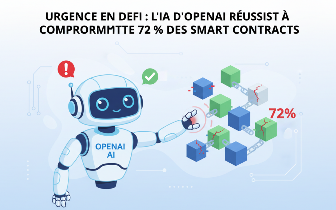 Urgence en DeFi : l&rsquo;IA d&rsquo;OpenAI réussit à compromettre 72 % des smart contracts